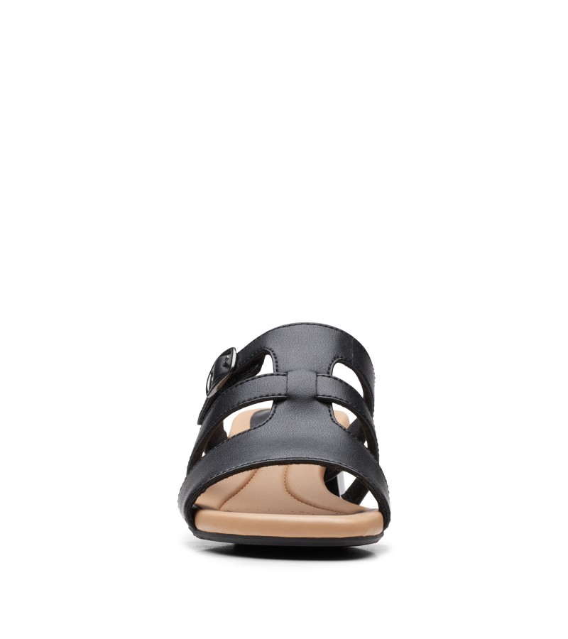 Clarks - Desirae Palm Black Leather